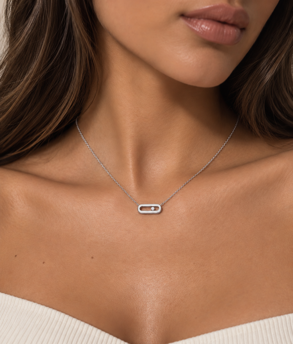 Aura Silver Necklace