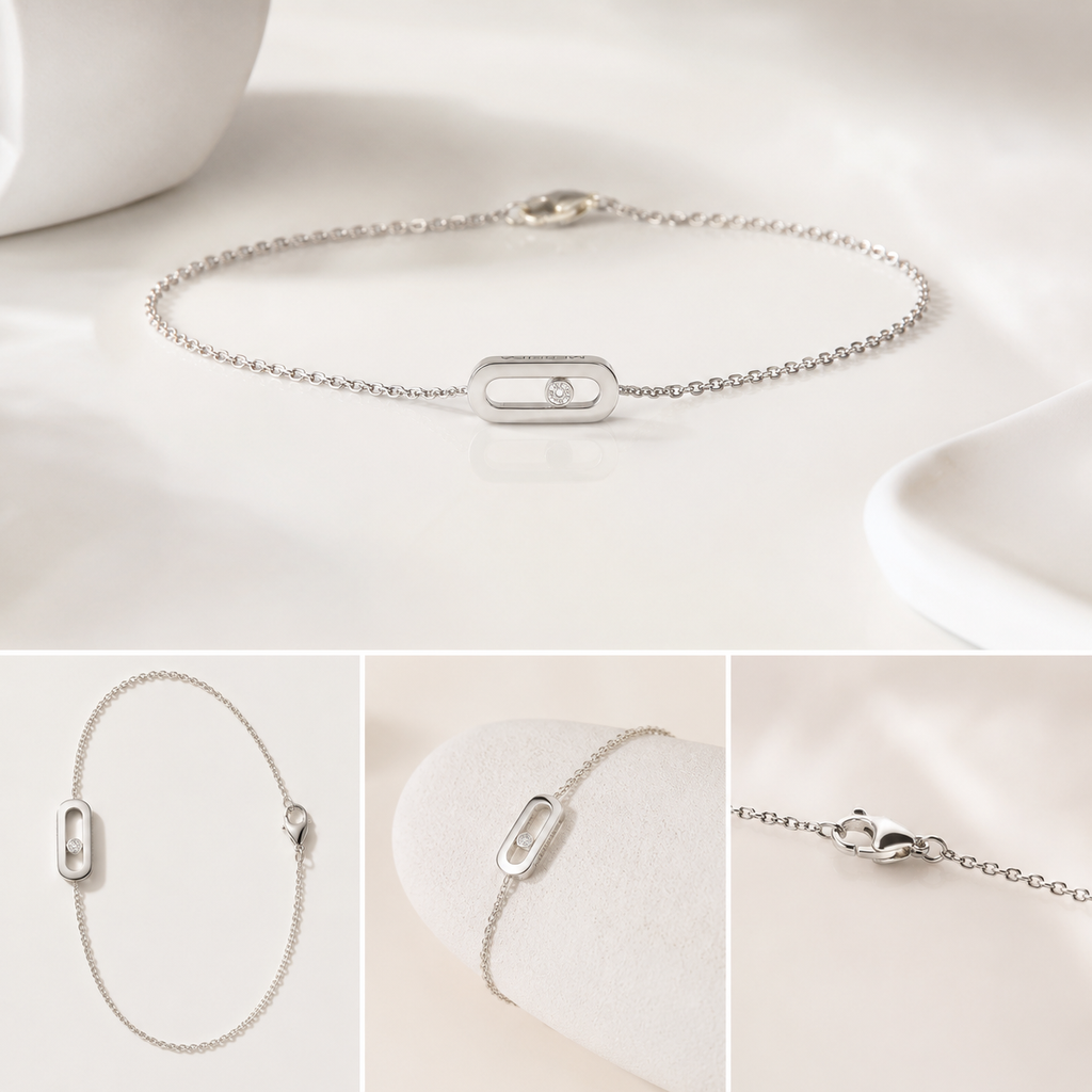 Silver messika bracelet