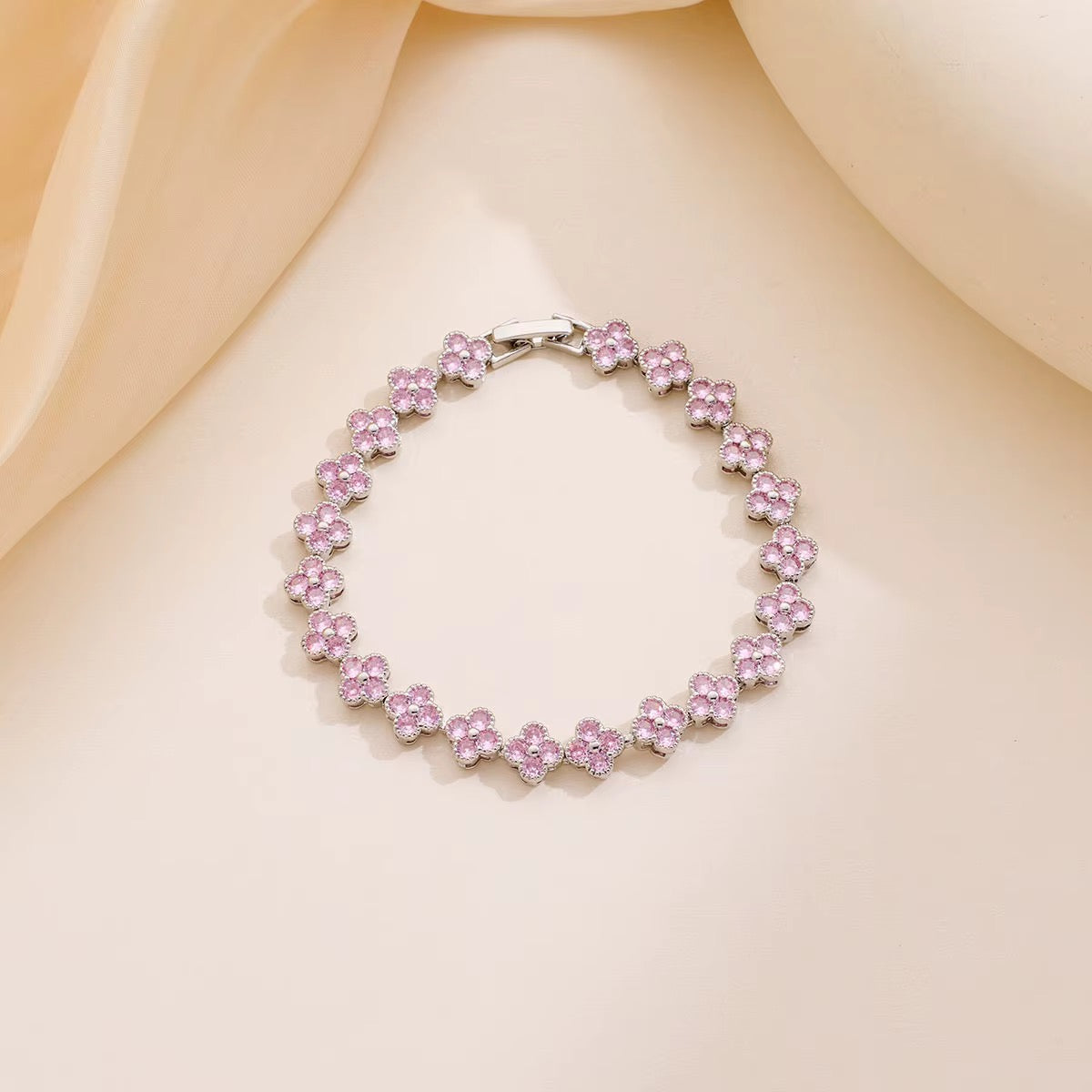 Clover with Colourful Diamonds